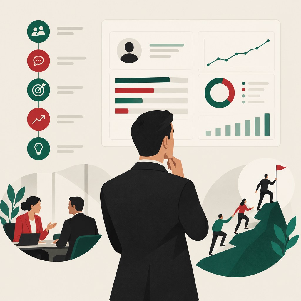 Enolla visual for measuring manager capability beyond training completion